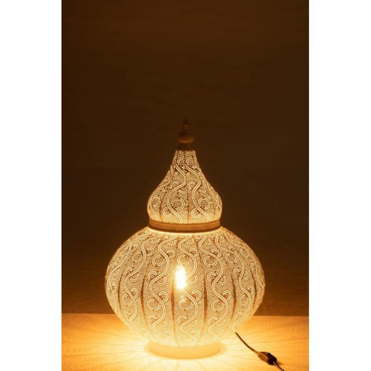 Paris Prix Lampe à Poser en Métal  Aladin  59cm Blanc