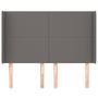 Voir la diapositive 3 : VIDAXL Tete de lit avec oreilles Gris 147x16x118/128 cm Similicuir