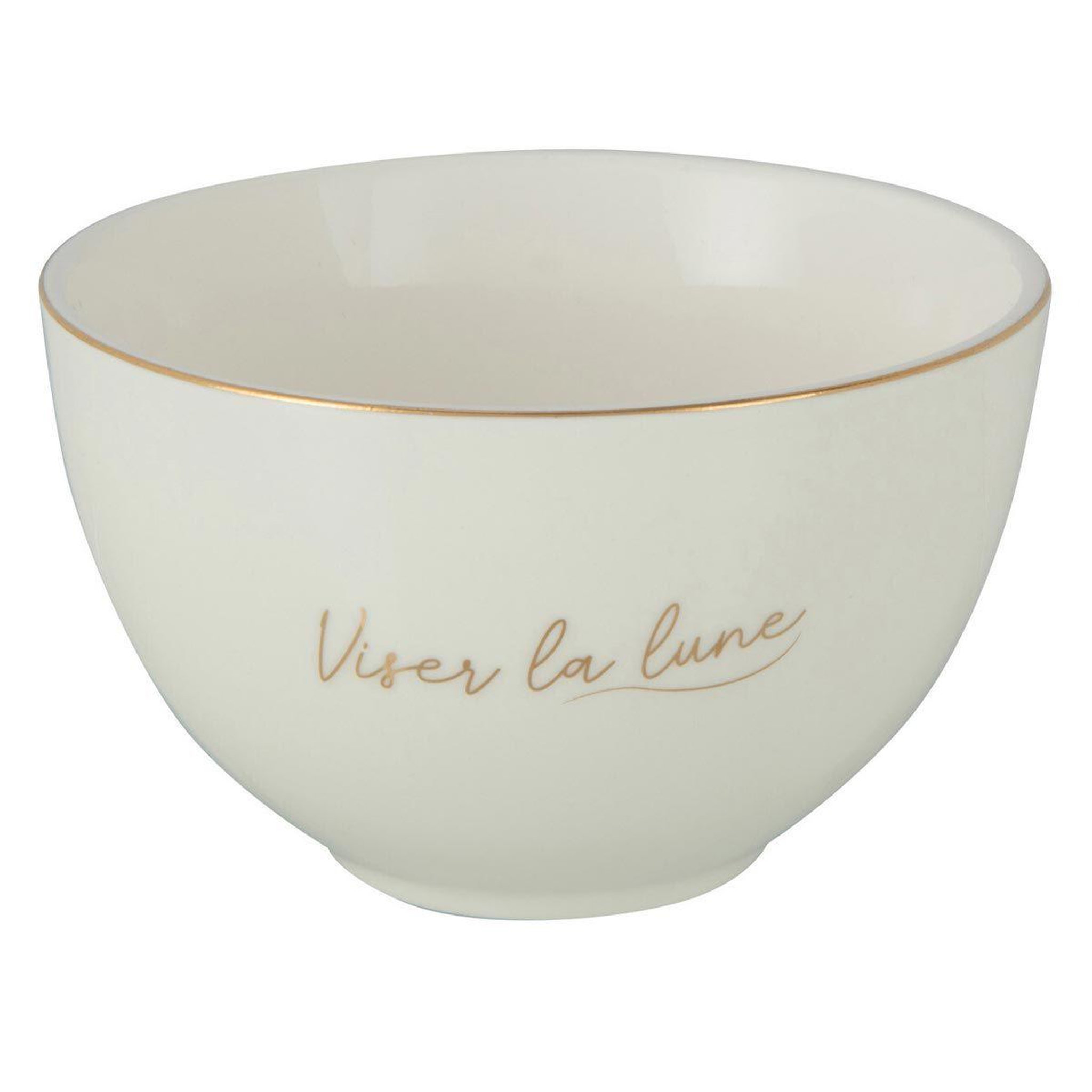 Voir la diapositive 2 : J-LINE Lot de 4 bols en porcelaine  ilene  10cm blanc