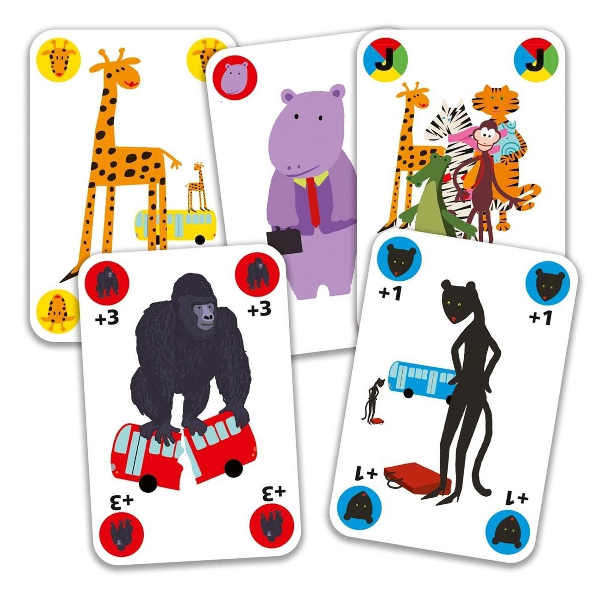 Voir la diapositive 2 : Djeco Jeu de cartes et de rapidite Gorilla