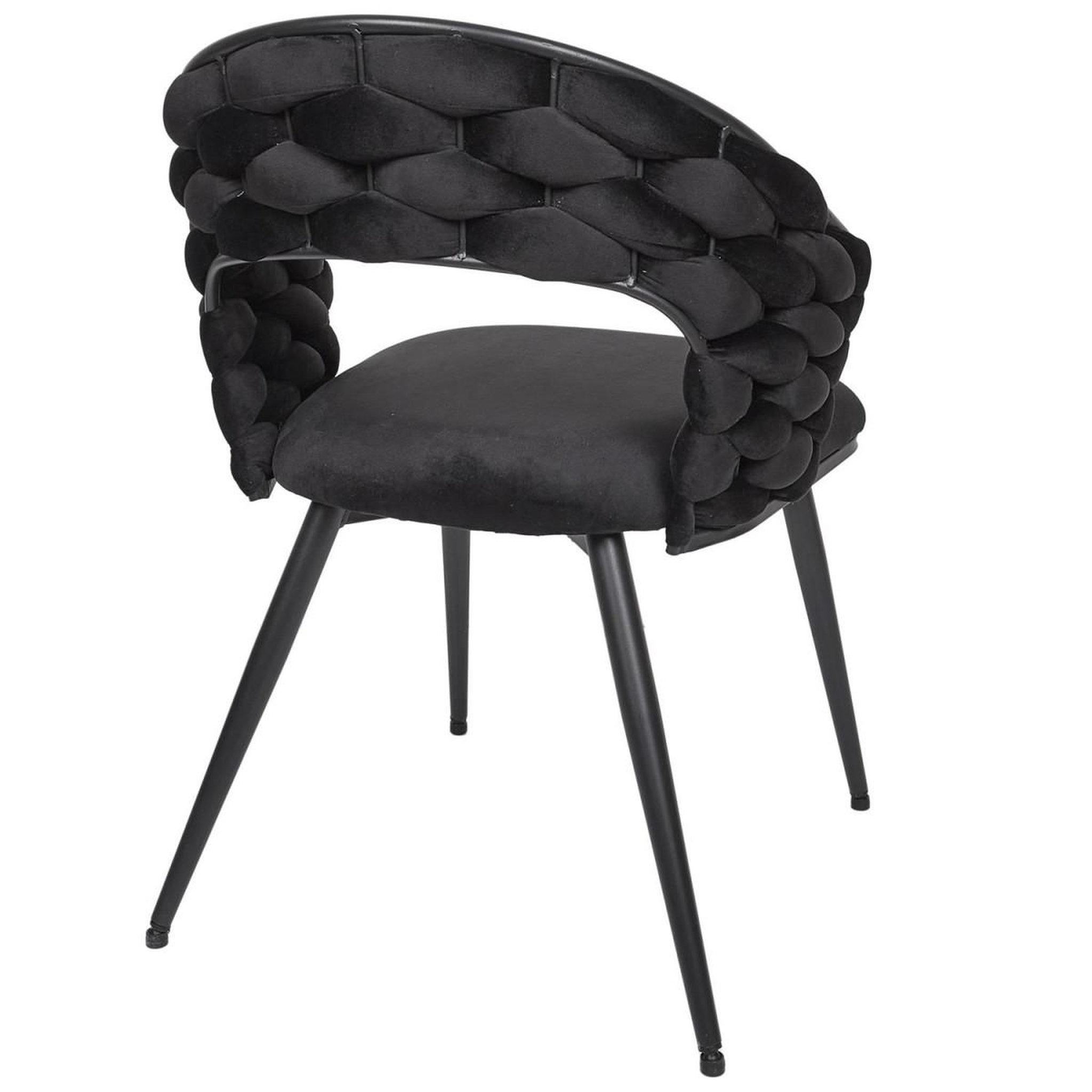 Voir la diapositive 6 : The Home Deco Factory Lot de 2 chaises design  salyer  82cm noir