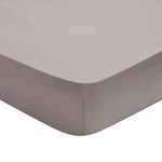 DODO Drap Housse Influence Percale Fumée. Coloris disponibles : Gris