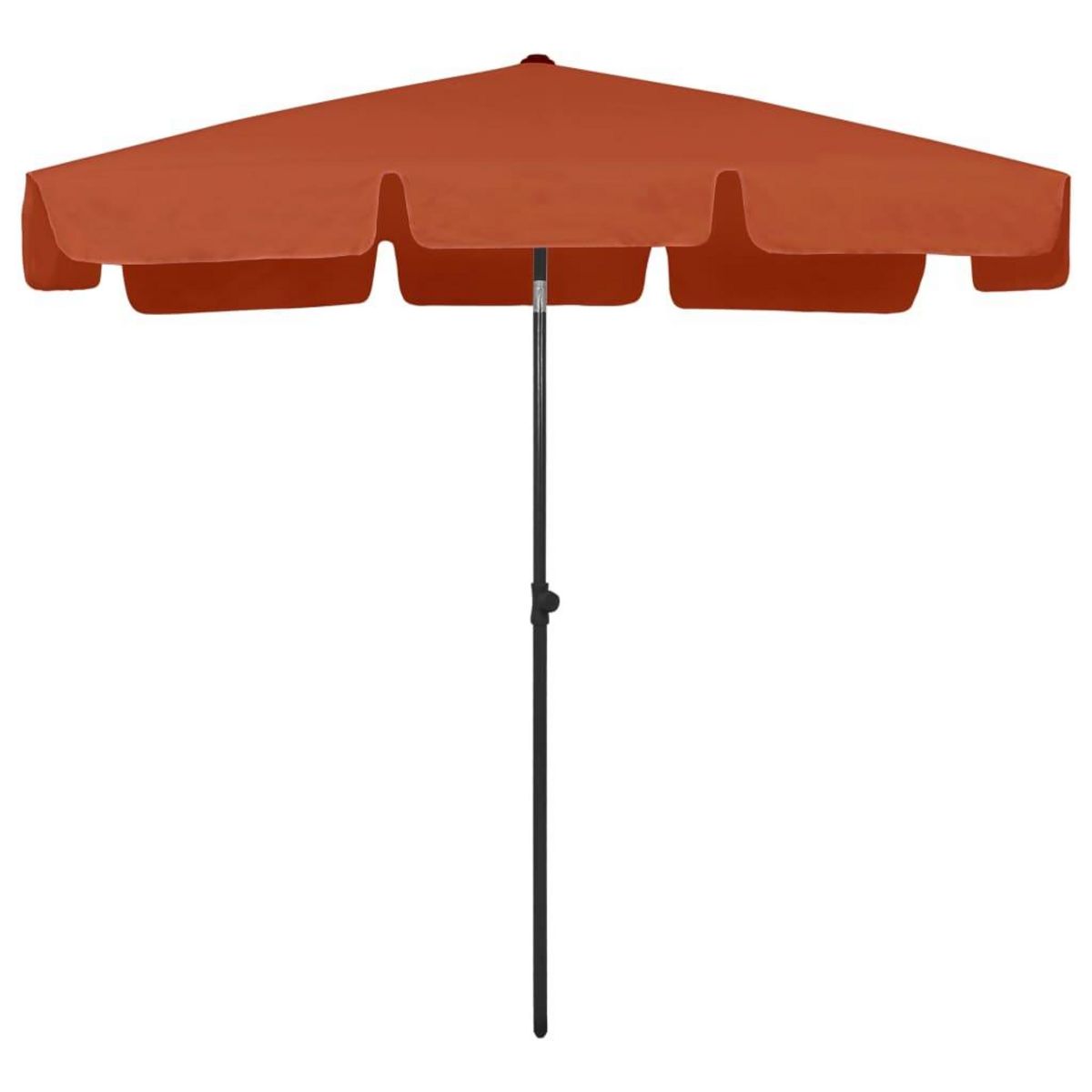 VIDAXL Parasol de plage terre cuite 200x125 cm