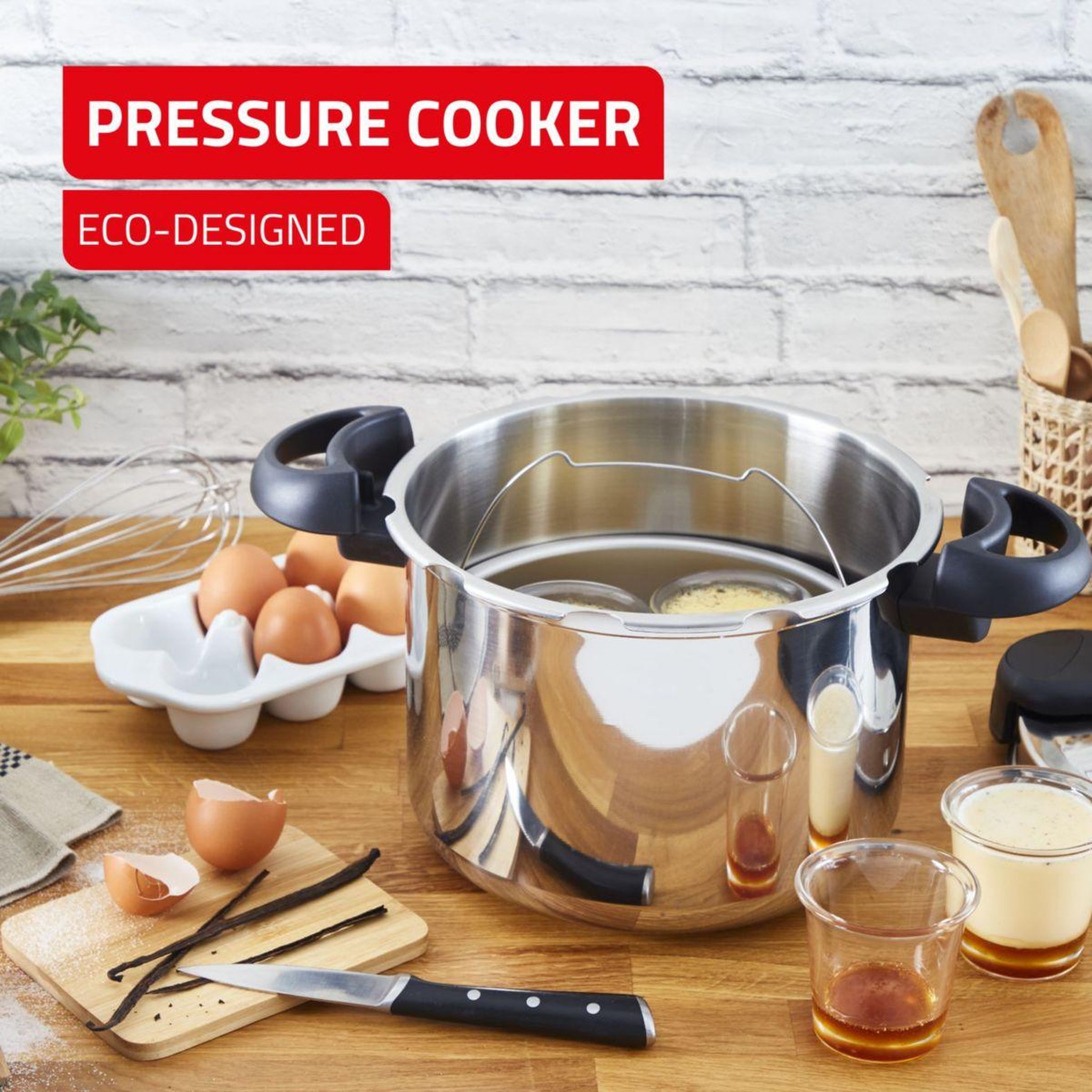 Voir la diapositive 3 : SEB Autocuiseur clipsominut' eco compact+ 9l