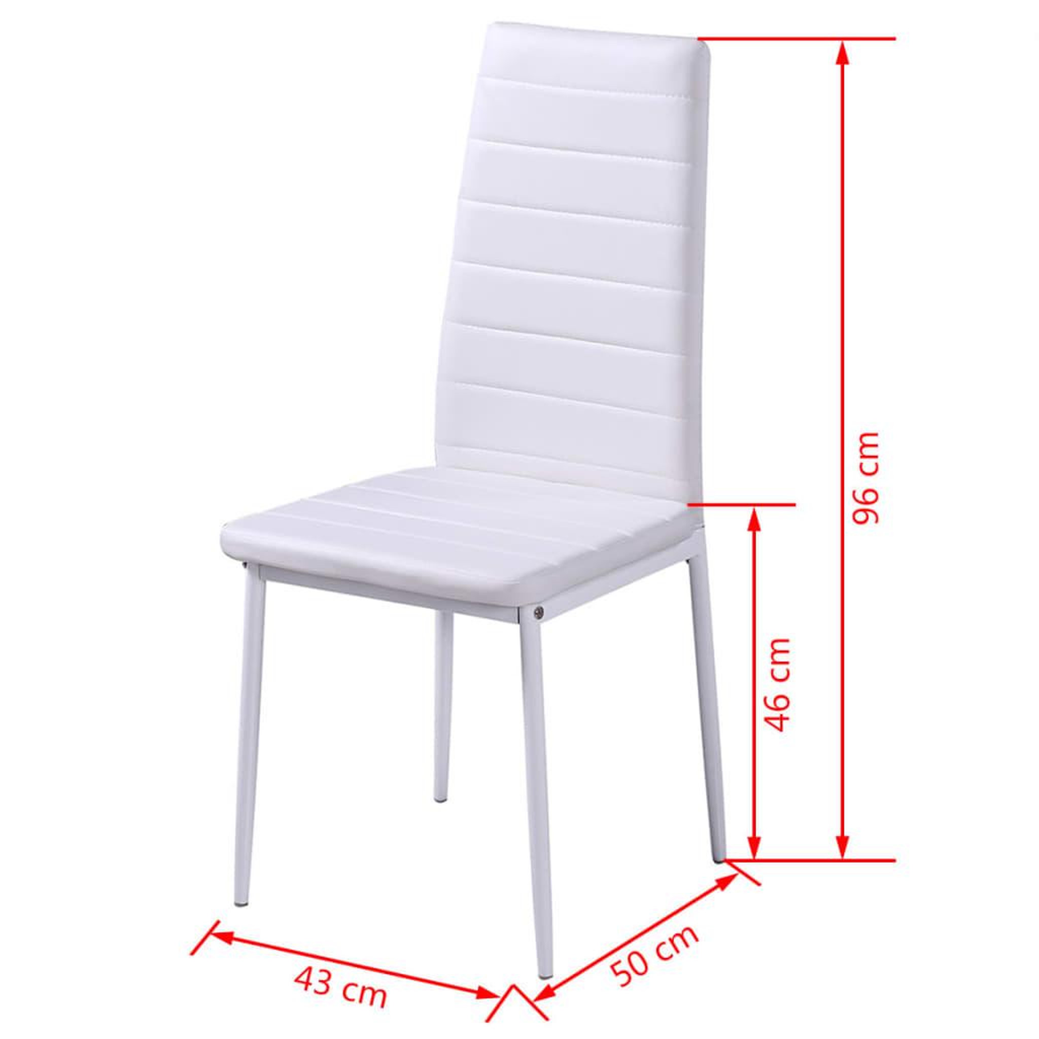 Voir la diapositive 6 : VIDAXL Ensemble de table a manger cinq pieces noir et blanc