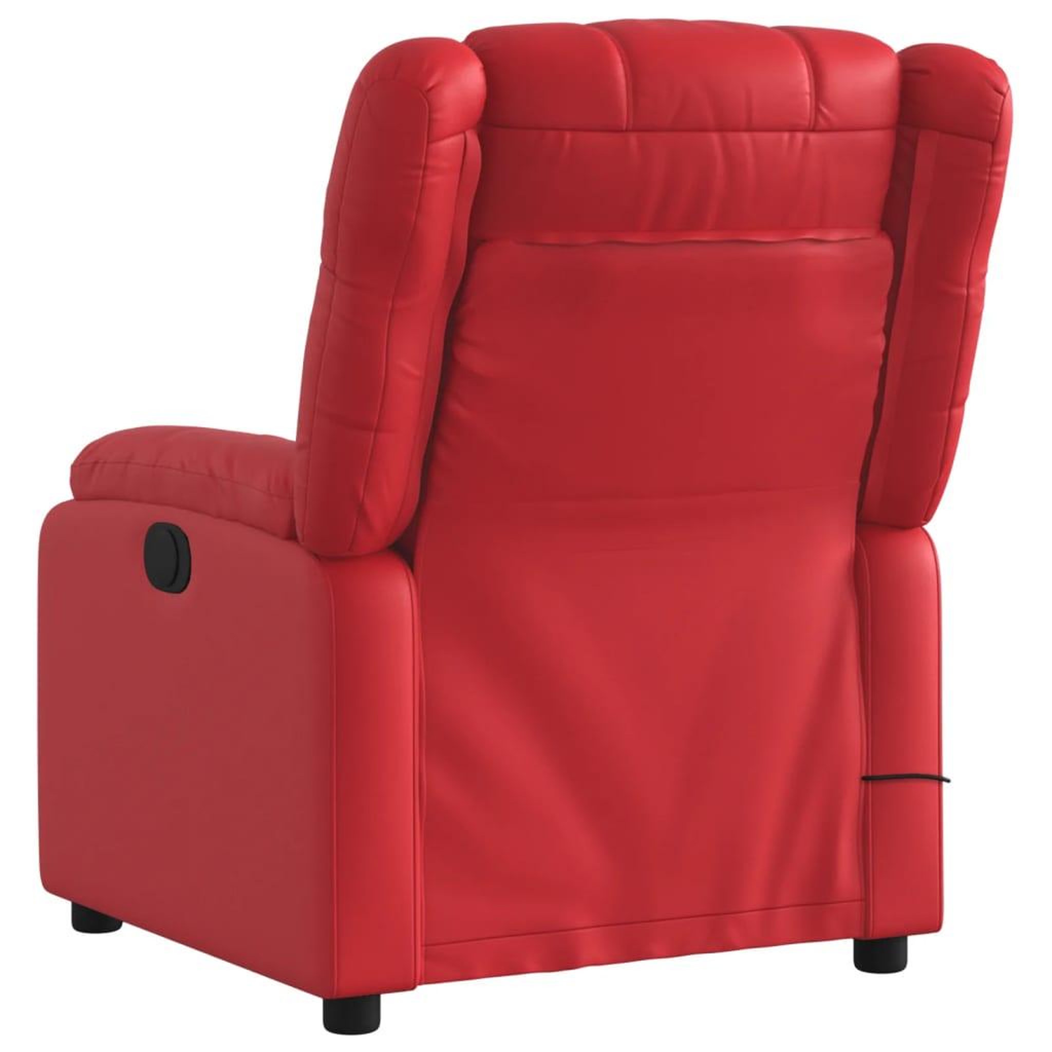 Voir la diapositive 4 : VIDAXL Fauteuil de massage inclinable rouge similicuir