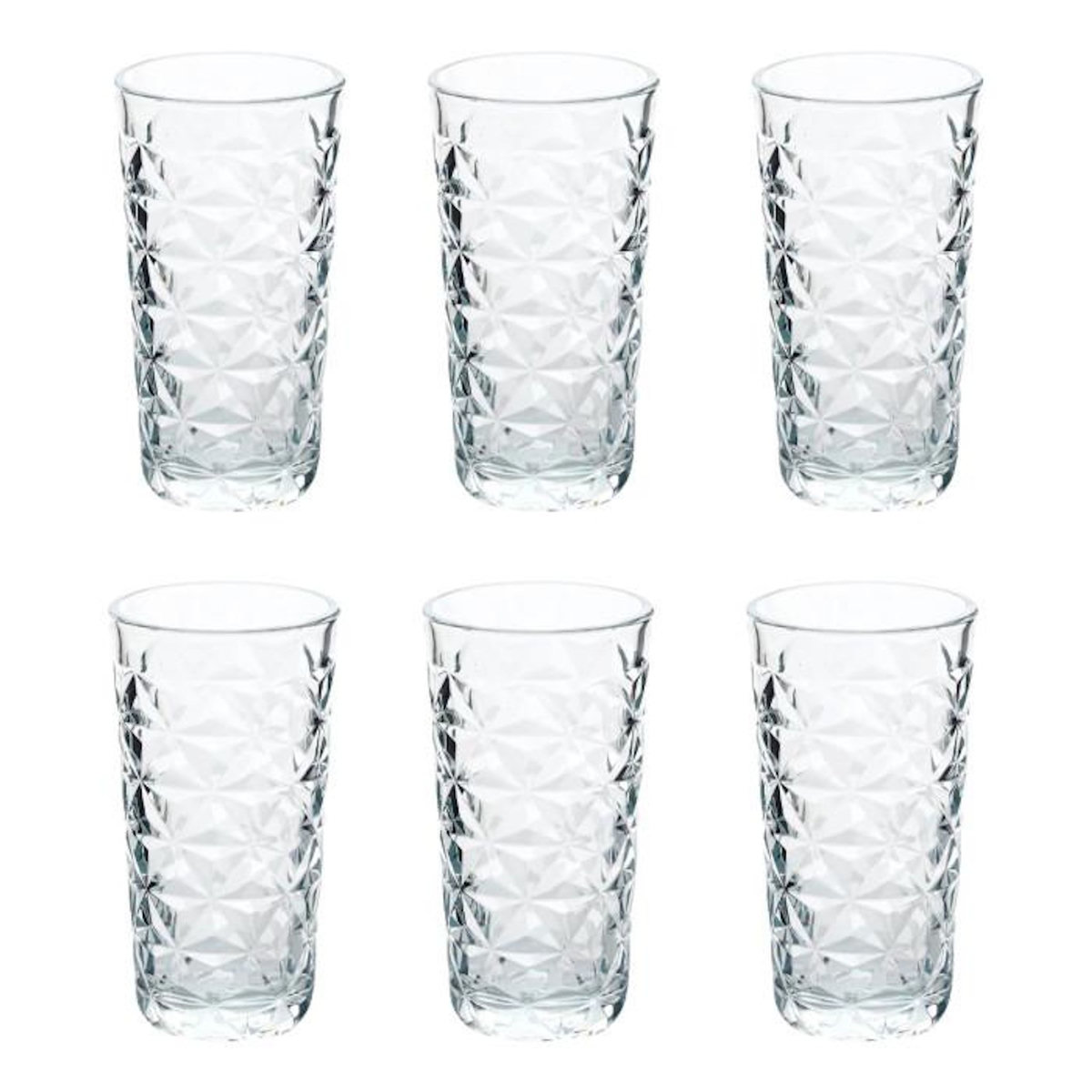 SECRET DE GOURMET Lot de 6 Gobelets Hauts  Julieau  36cl Transparent