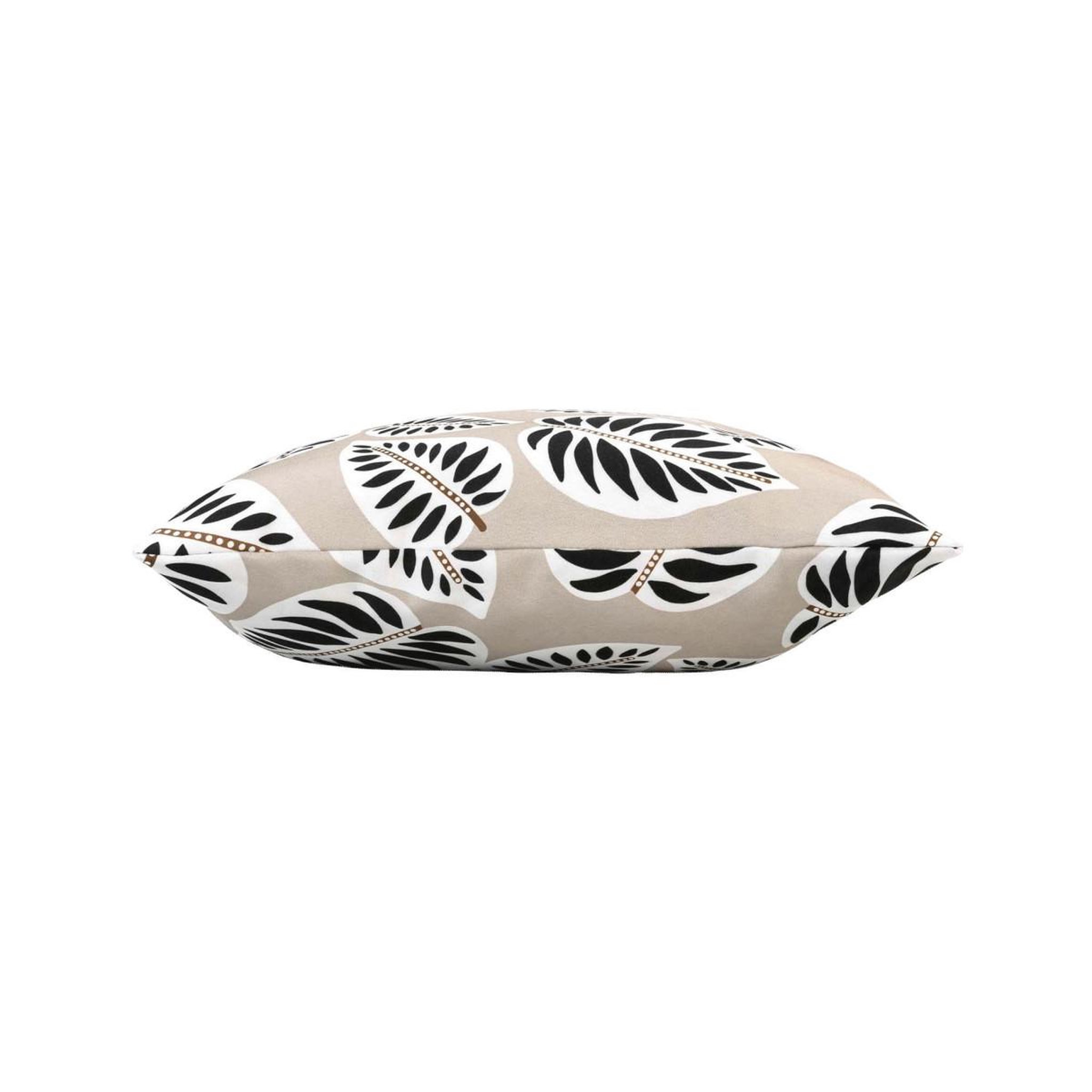 Voir la diapositive 2 : Douceur d'Intérieur Coussin déco imprimé  alma  45x45cm noir