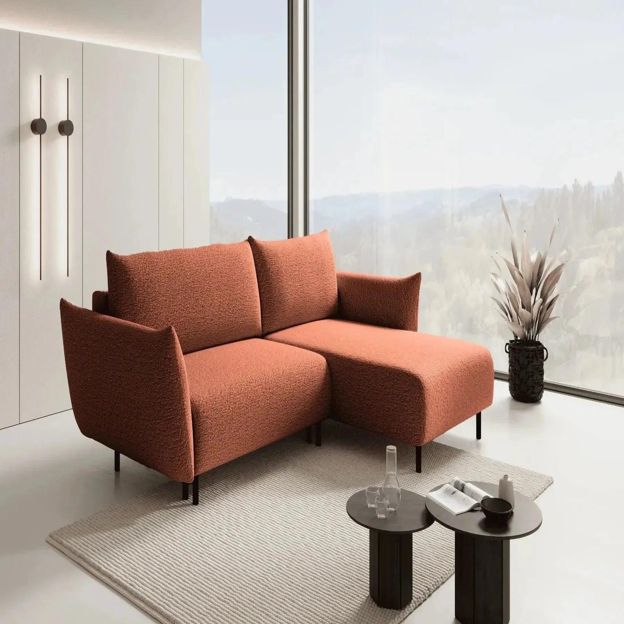 Voir la diapositive 2 : CASANOVA PARIS Alix - canapé d'angle convertible tissu chenille