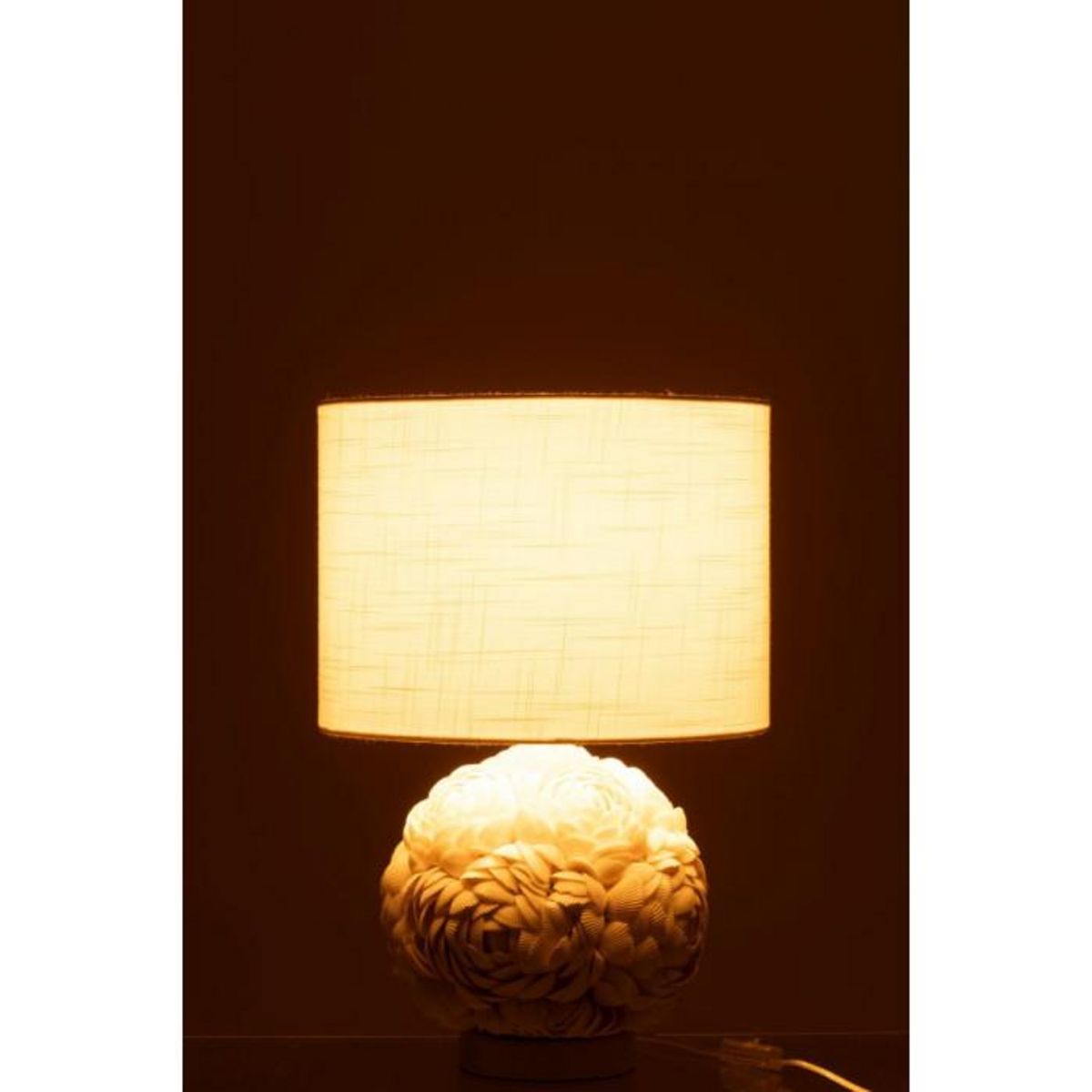 Paris Prix Lampe à Poser Coquillage  Beach  50cm Blanc