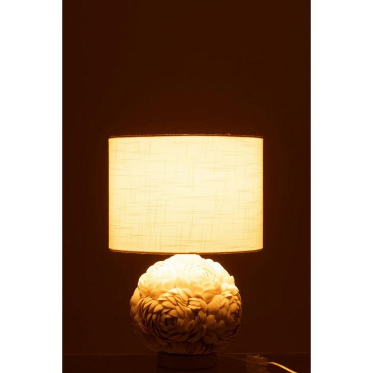 Paris Prix Lampe à Poser Coquillage  Beach  50cm Blanc