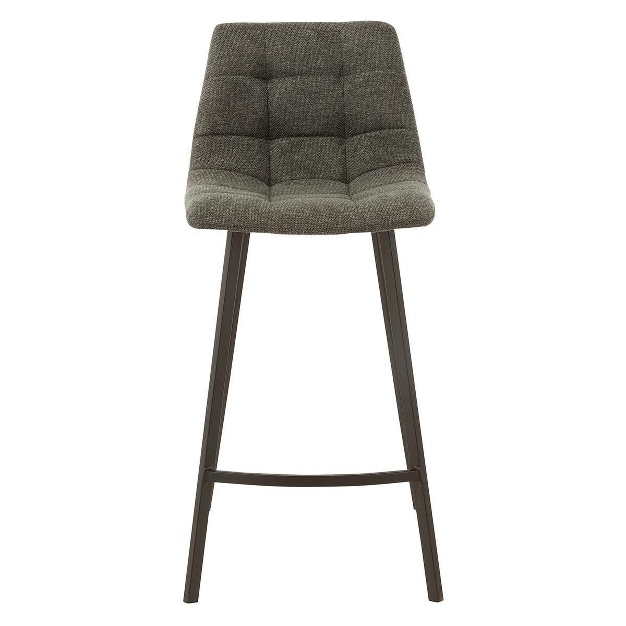 Voir la diapositive 2 : J-LINE Chaise de Bar Design  Stéphane  95cm Gris Foncé