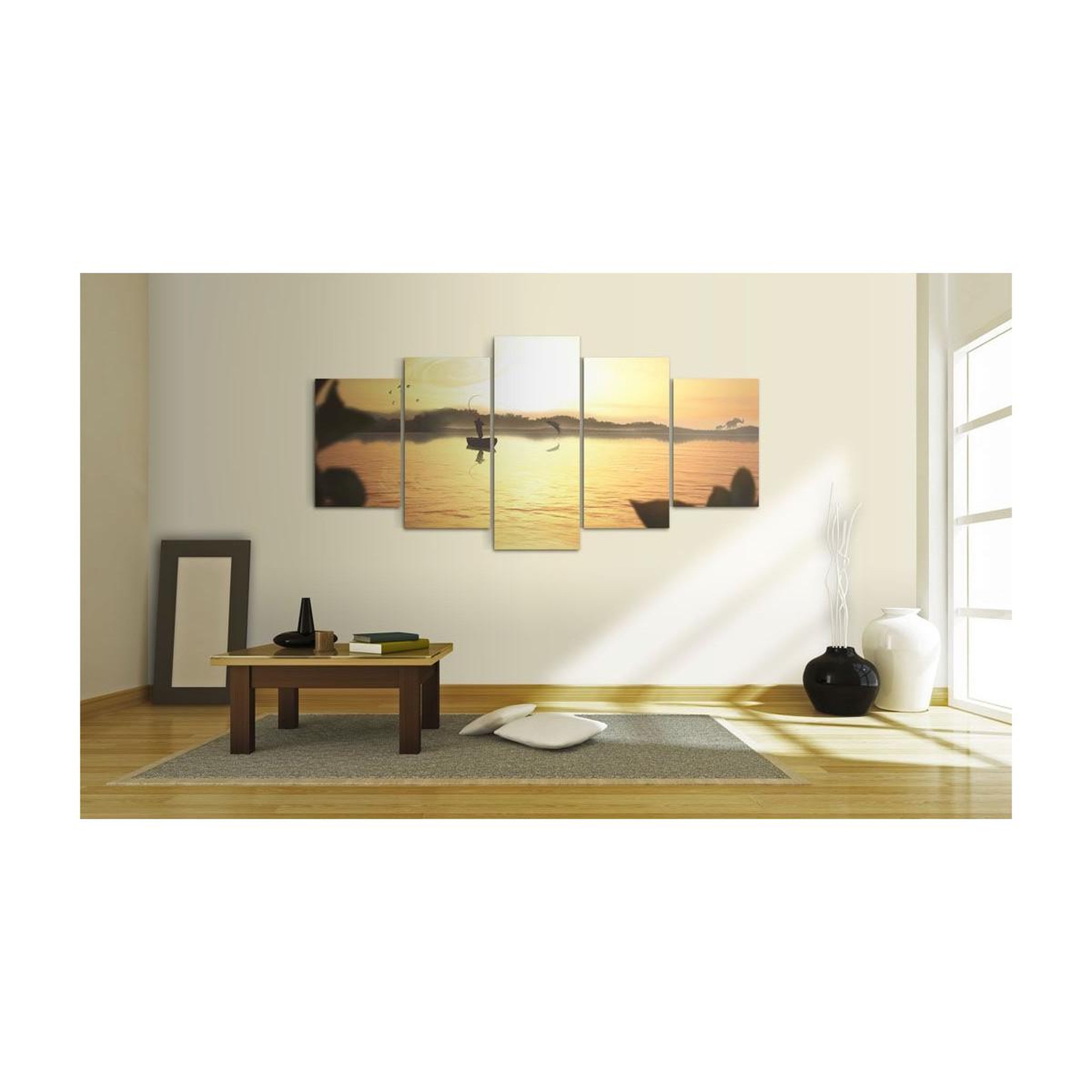 Voir la diapositive 2 : Paris Prix Tableau Imprimé  Lac au Crépuscule
