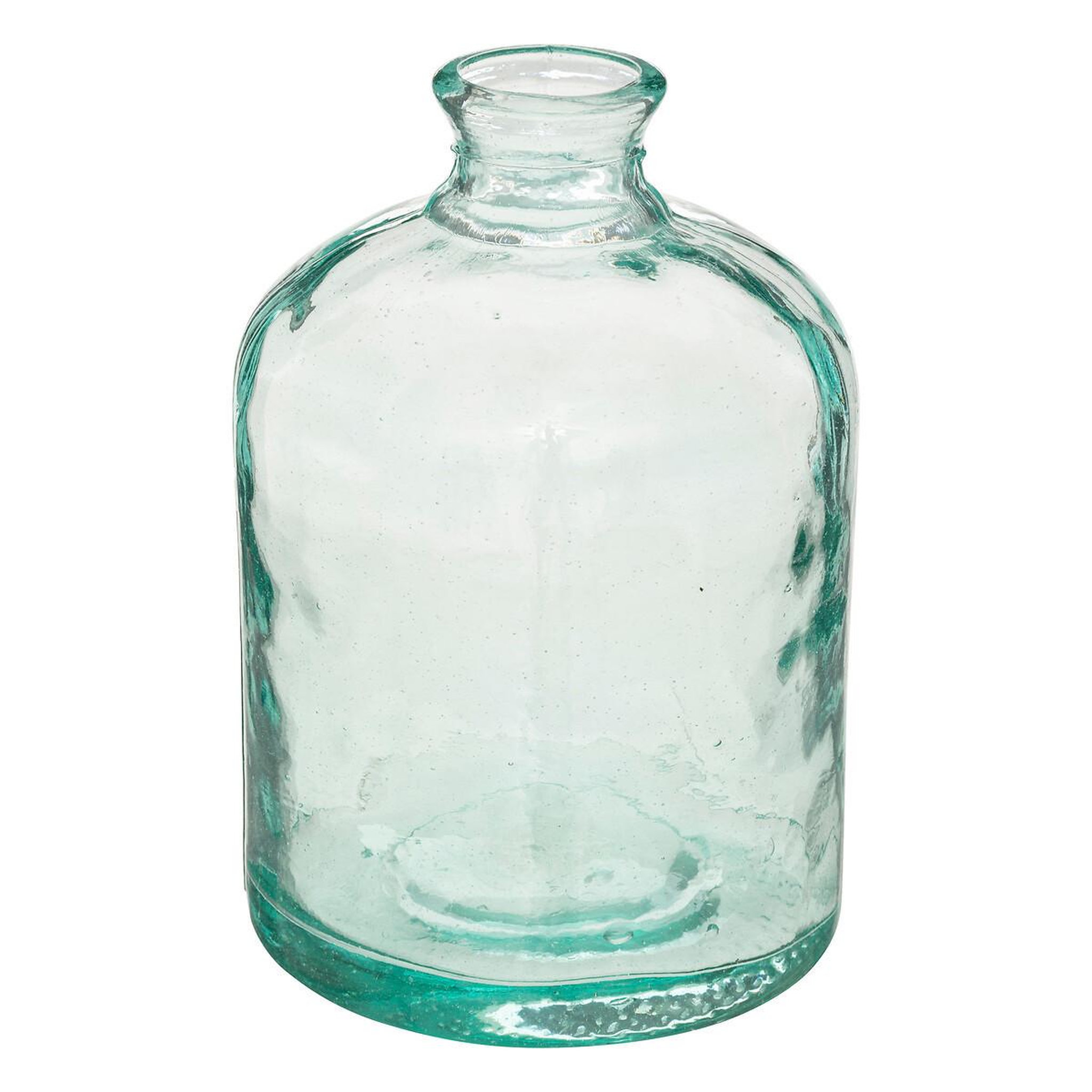Voir la diapositive 1 : ATMOSPHERA Vase design en verre  imet  20cm transparent