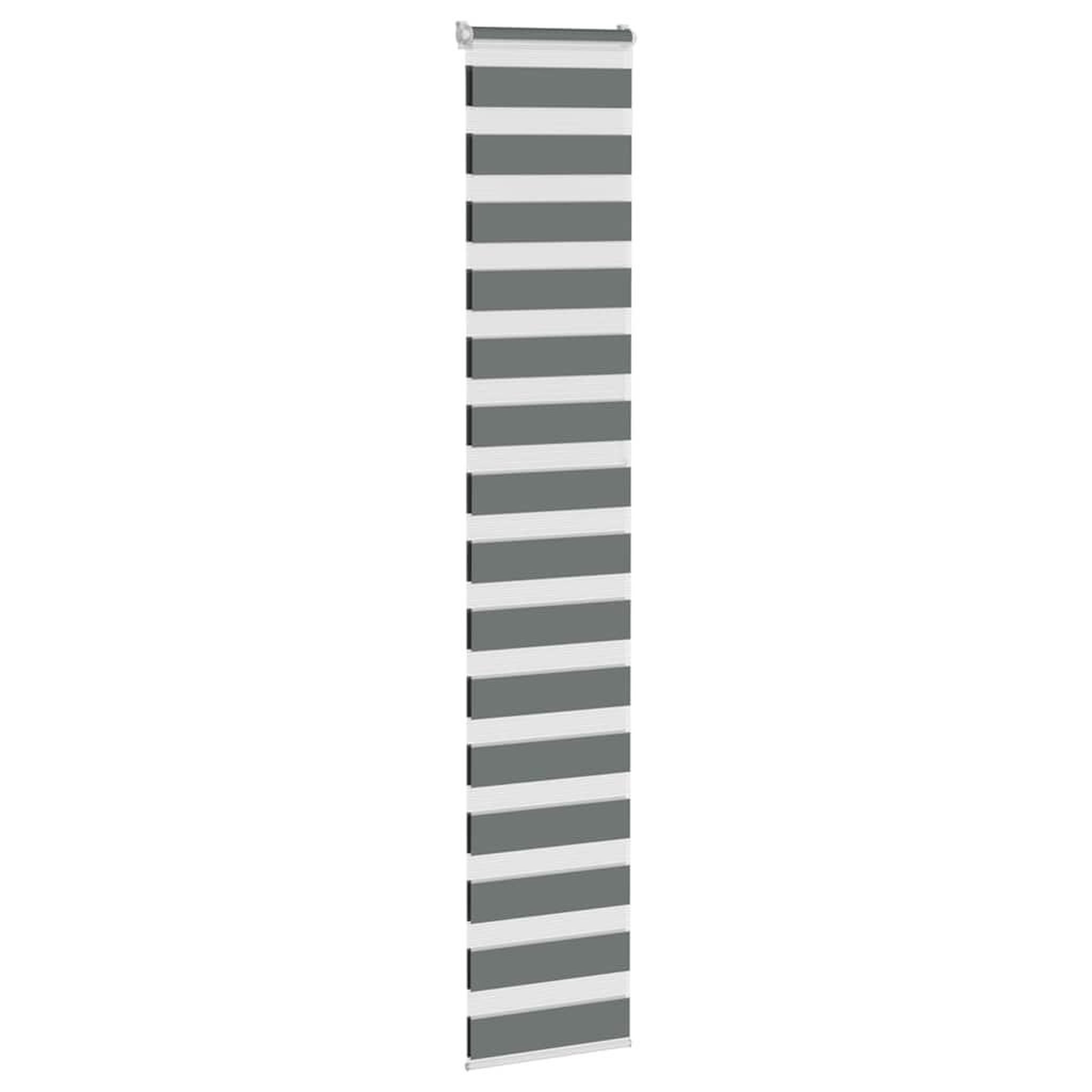 Voir la diapositive 3 : VIDAXL Store zebre gris fonce largeur du tissu 35,9 cm polyester