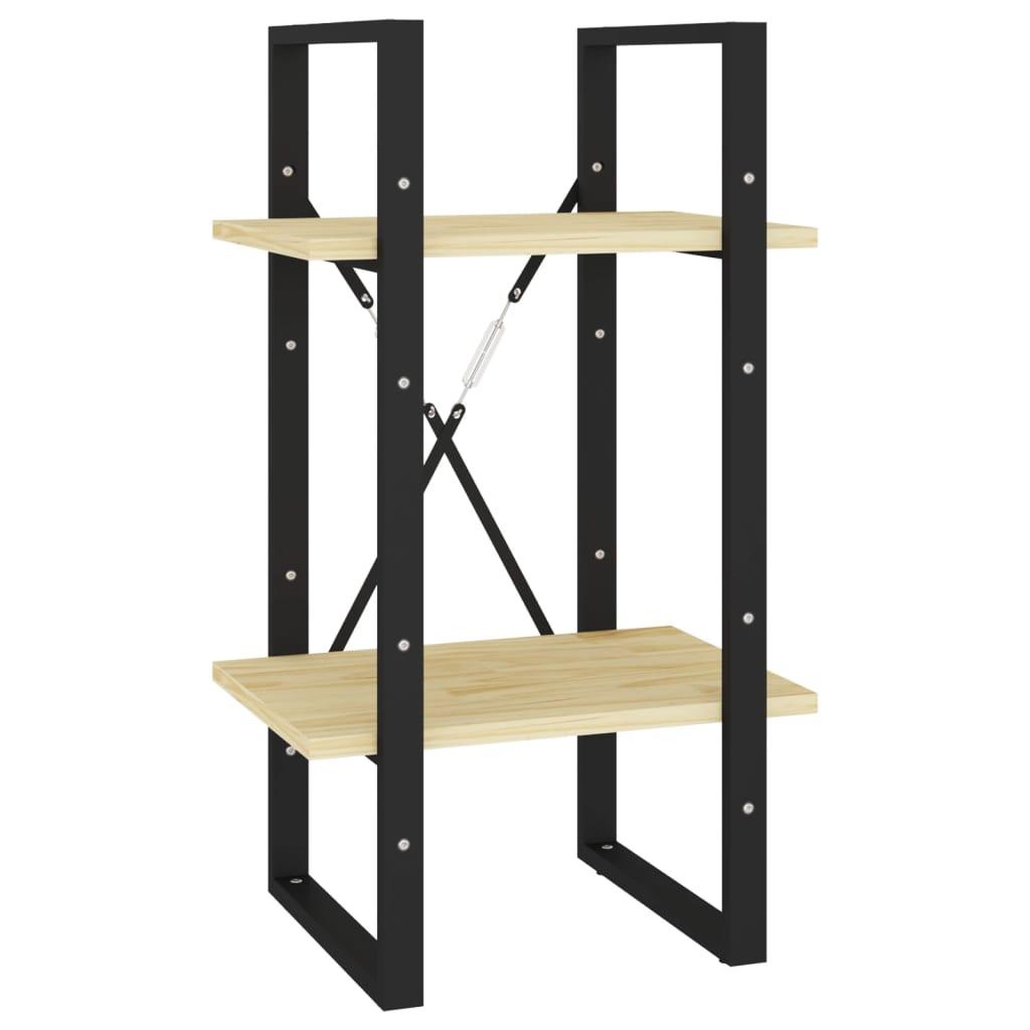 Voir la diapositive 2 : VIDAXL Bibliotheque a 2 niveaux 40x30x70 cm Bois de pin massif