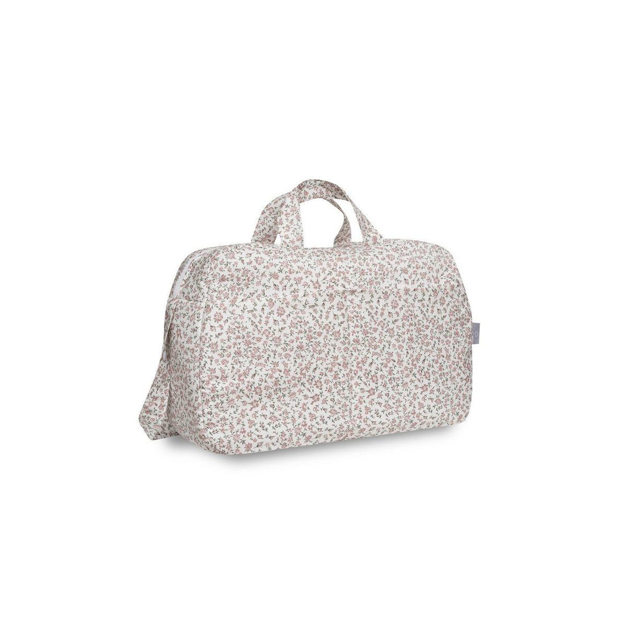 INTERBABY Sac à langer  fleurs - rose - trousse et matelas à langer