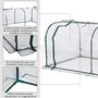 Voir la diapositive 5 : HOMCOM Serre de jardin tunnel 2L x 1l x 0,8H m tente bâche transparent acier