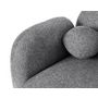 Voir la diapositive 6 : LISA DESIGN Velris - canapé d'angle droit 3 places en tissu moucheté