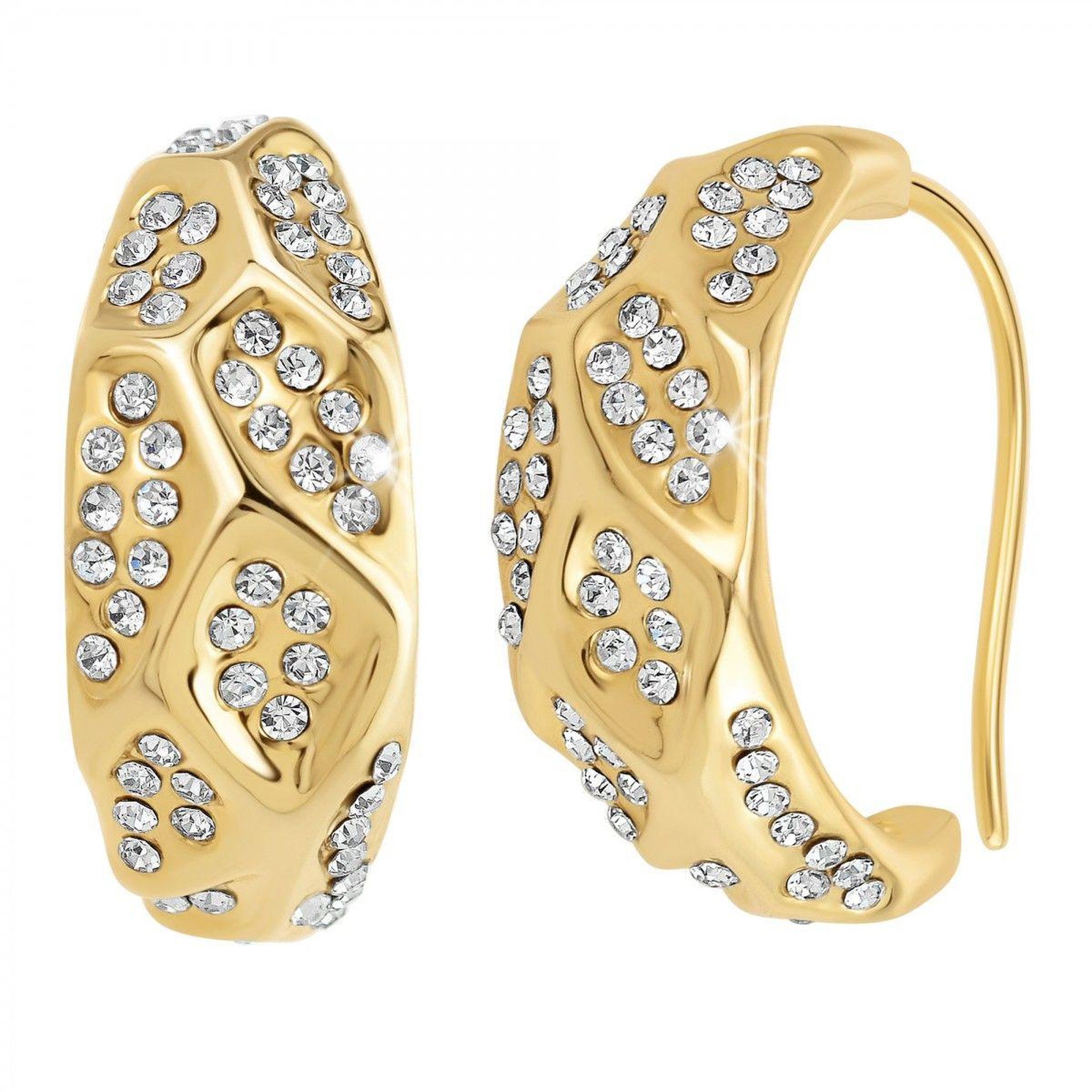 Voir la diapositive 1 : SC BOHEME Boucles d'oreilles SC Bohème ornées de Cristaux scintillants