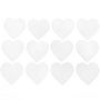 Voir la diapositive 2 : RICO DESIGN 12 coeurs en bois blanc - grand 40 mm