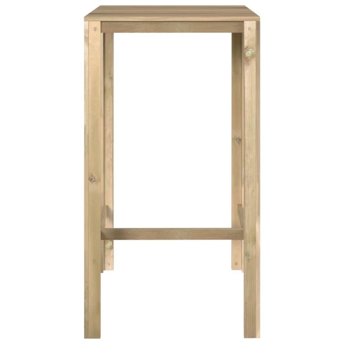 VIDAXL Table de bar 60x60x110 cm Bois de pin impregne