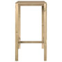 Voir la diapositive 3 : VIDAXL Table de bar 60x60x110 cm Bois de pin impregne