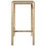 Voir la diapositive 3 : VIDAXL Table de bar 60x60x110 cm Bois de pin impregne