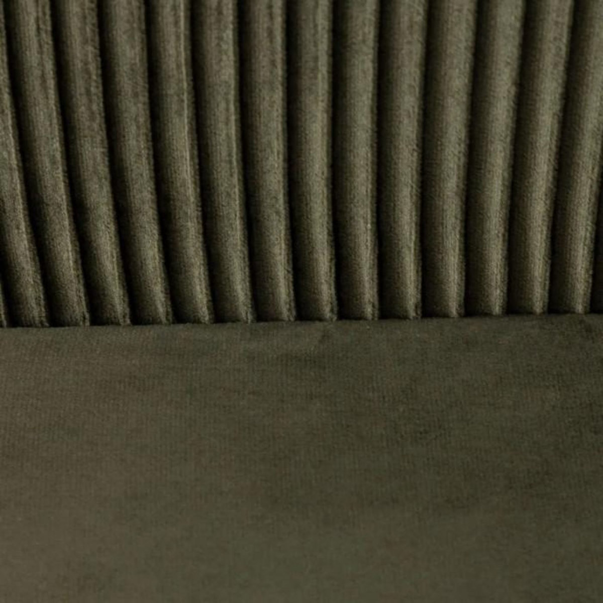 ATMOSPHERA Fauteuil Design en Velours  Solaro  78cm Kaki