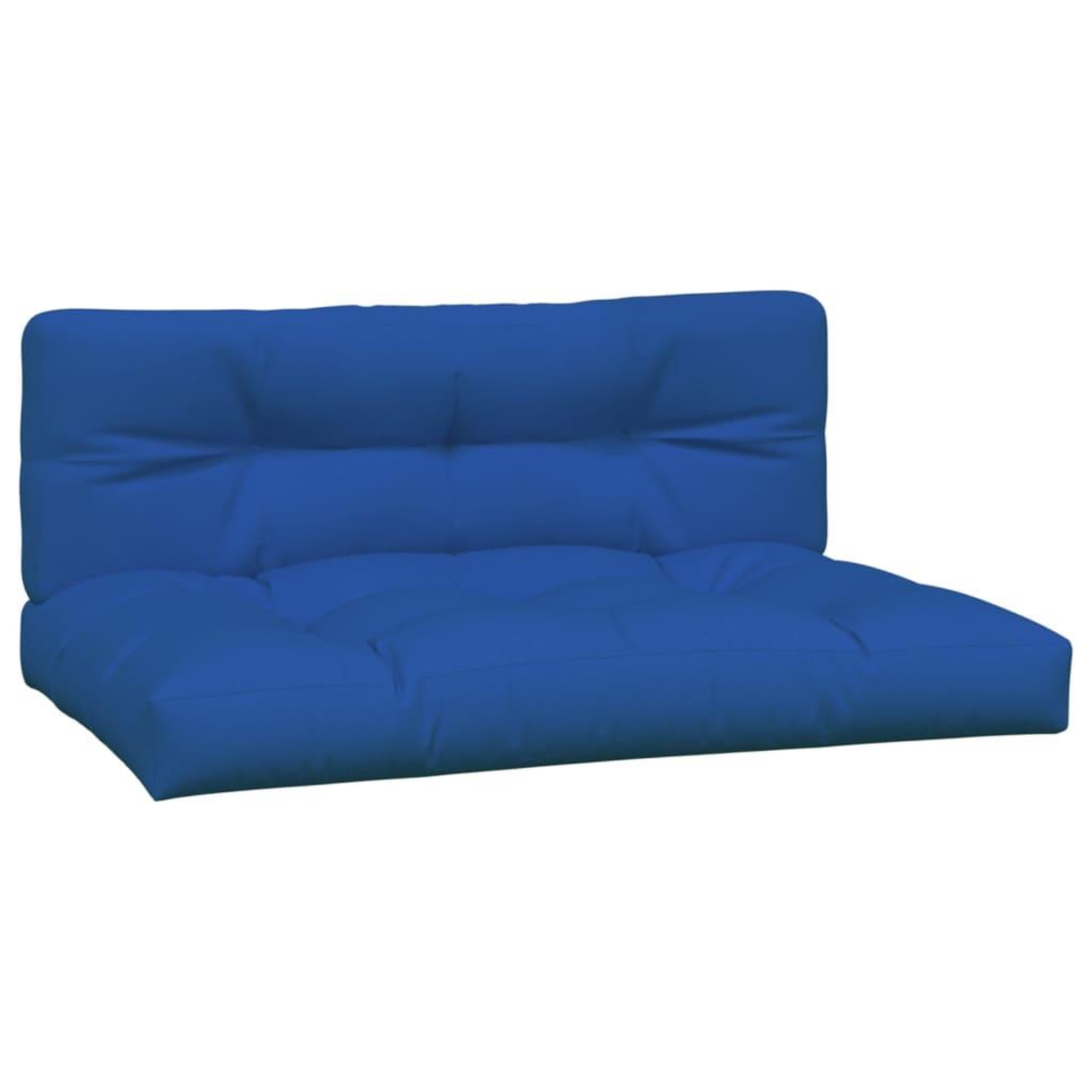 Voir la diapositive 2 : VIDAXL Coussins de palette lot de 2 bleu royal tissu