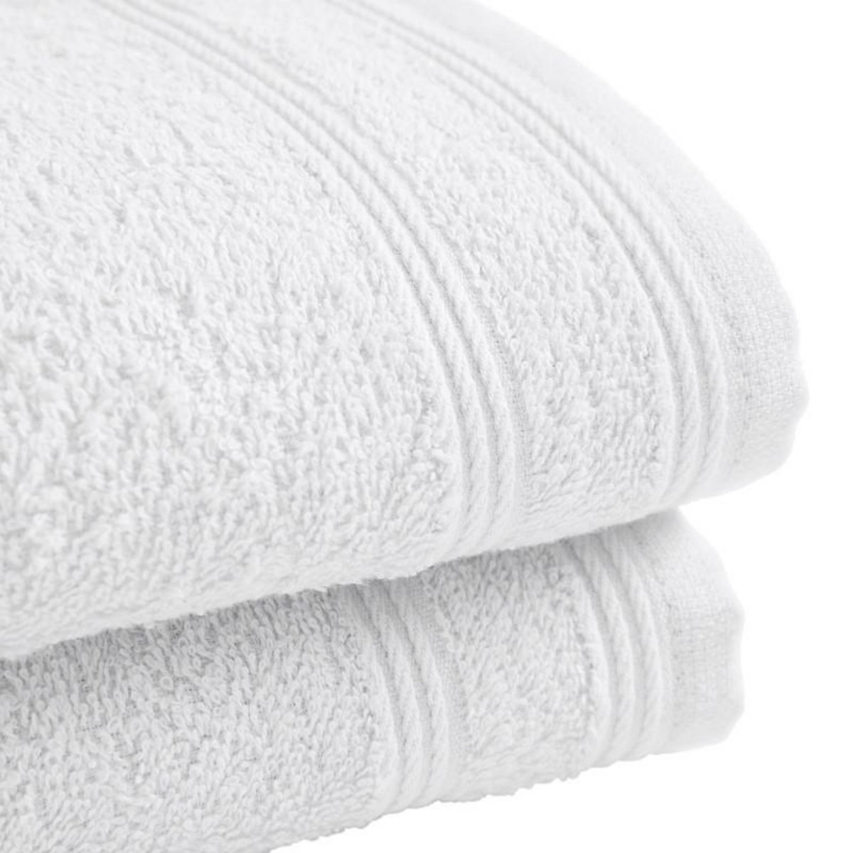 COTON PUR Lot de 2 serviettes invité  Spa  30 x 50 cm / 400 gr/m² -  - Lot de 2 Serviettes invité 30 x 50 cm
