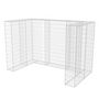 Voir la diapositive 2 : VIDAXL Cadre a gabion de poubelle double Acier 180 x 100 x 120 cm