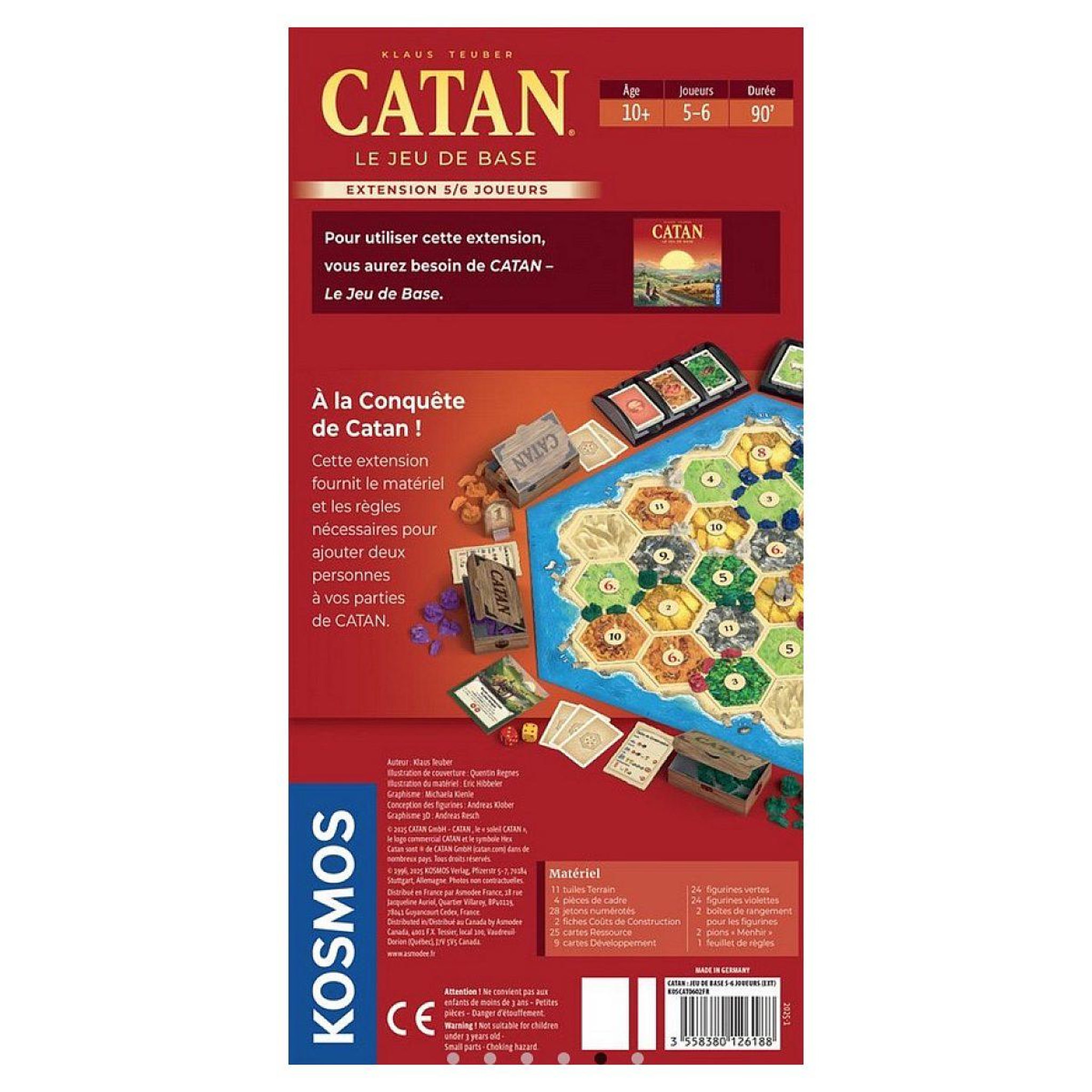 Voir la diapositive 2 : Asmodee Catan: extension du jeu de base 5-6 joueurs - refresh 2025