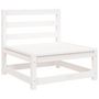 Voir la diapositive 5 : VIDAXL Salon de jardin 9 pcs blanc bois de pin massif