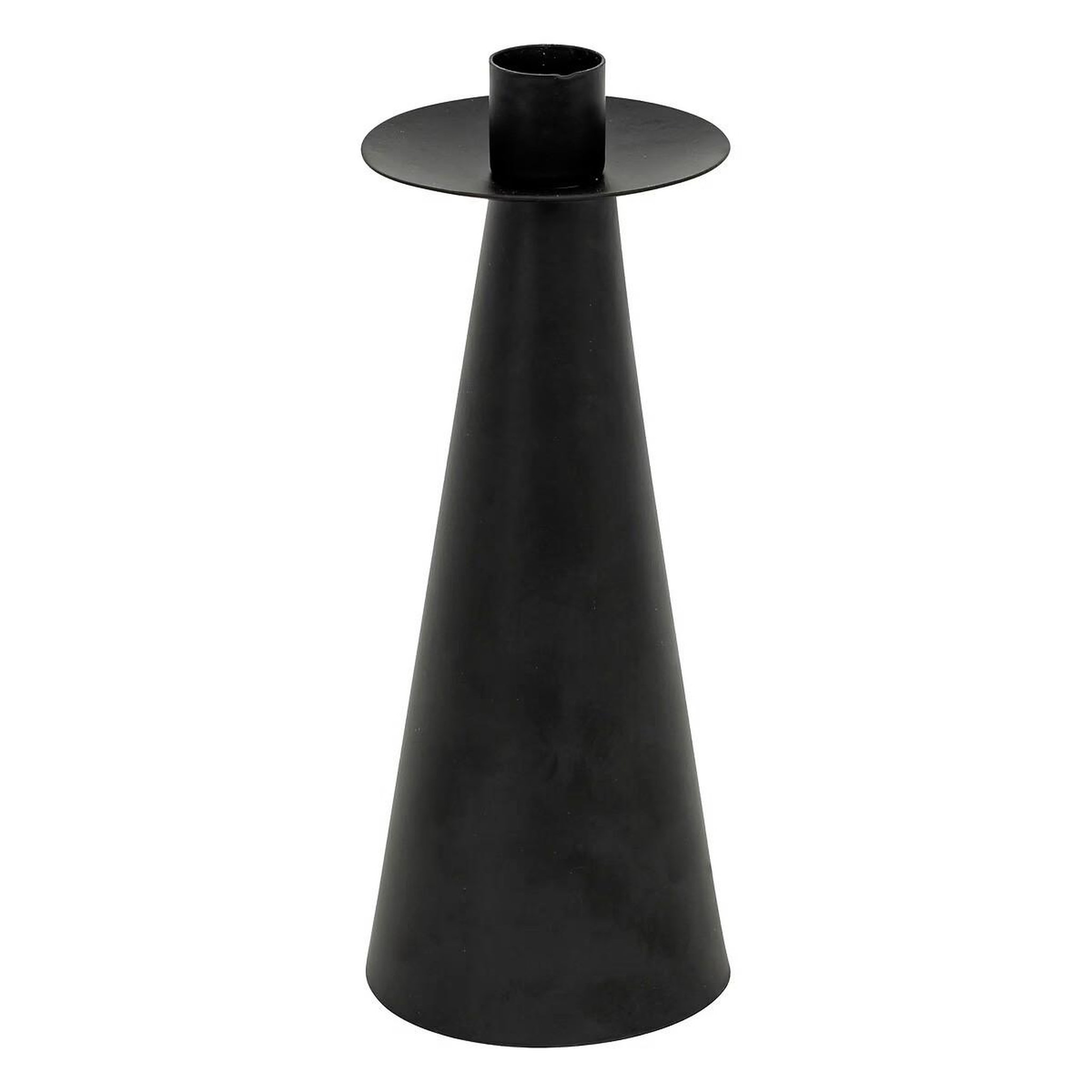 Voir la diapositive 3 : ATMOSPHERA Lot de 2 bougeoirs en métal  automne  24cm noir