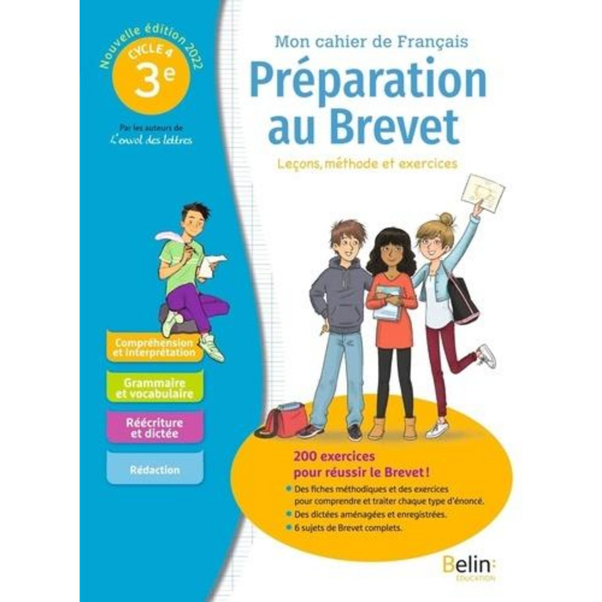 PREPARATION AU BREVET, 3E CYCLE 4. LECONS, METHODE ET EXERCICES, EDITION 2022, Randanne Florence