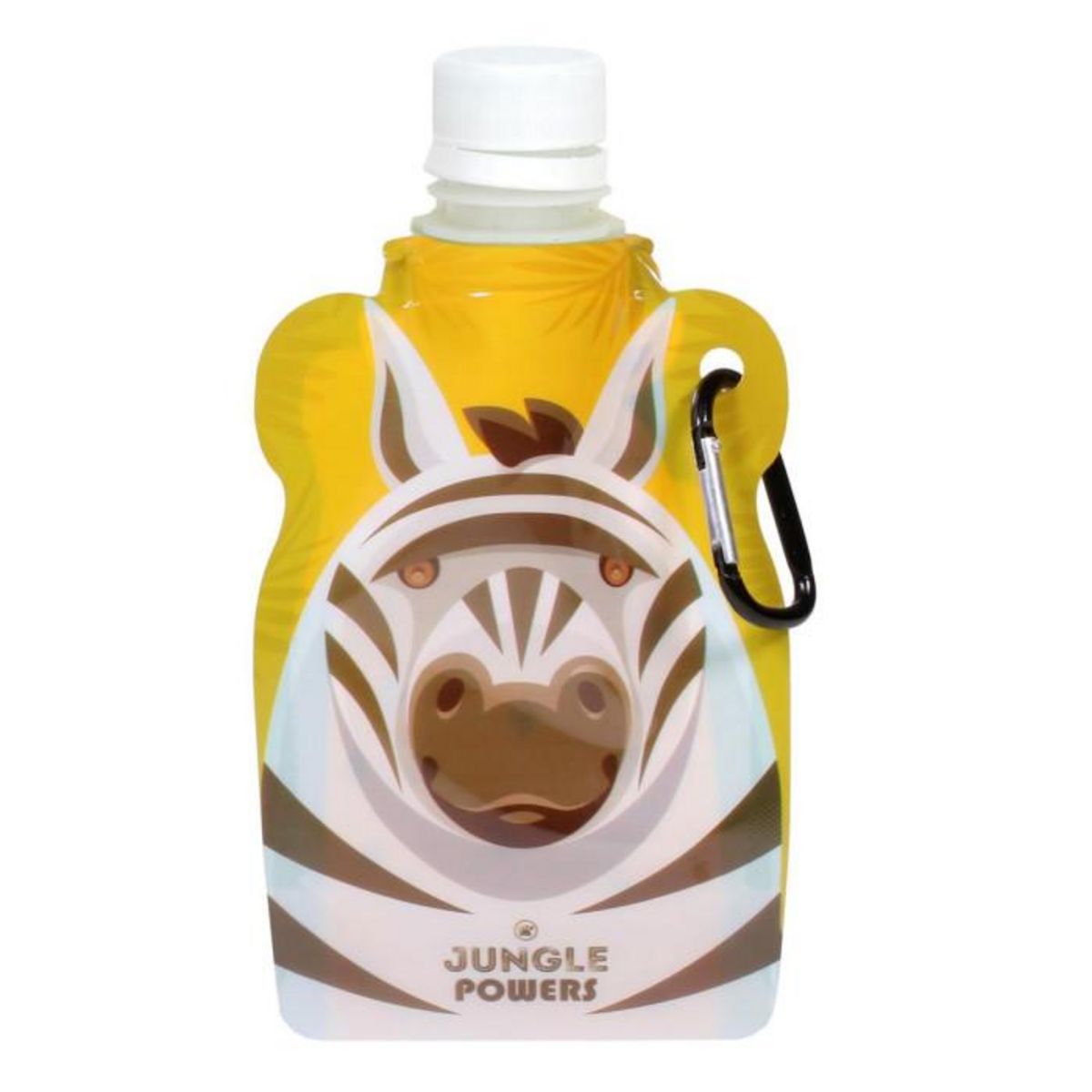 Paris Prix Gourde Souple Enfant  Jungle Powers  15cl Jaune