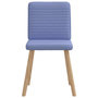 Voir la diapositive 4 : VIDAXL Chaises a manger lot de 4 bleu jean tissu