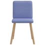 Voir la diapositive 4 : VIDAXL Chaises a manger lot de 4 bleu jean tissu