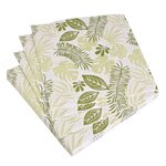 Paris Prix Lot de 20 Serviettes en Papier  Feuille  33x33cm Vert