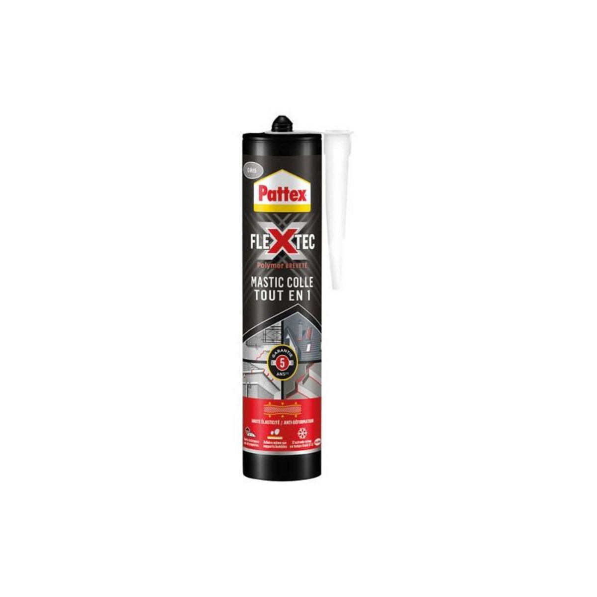 PATTEX PATTEX MASTIC COLLE FLEXTEC GRIS 389G PATTEX - 3178041361552 pas ...