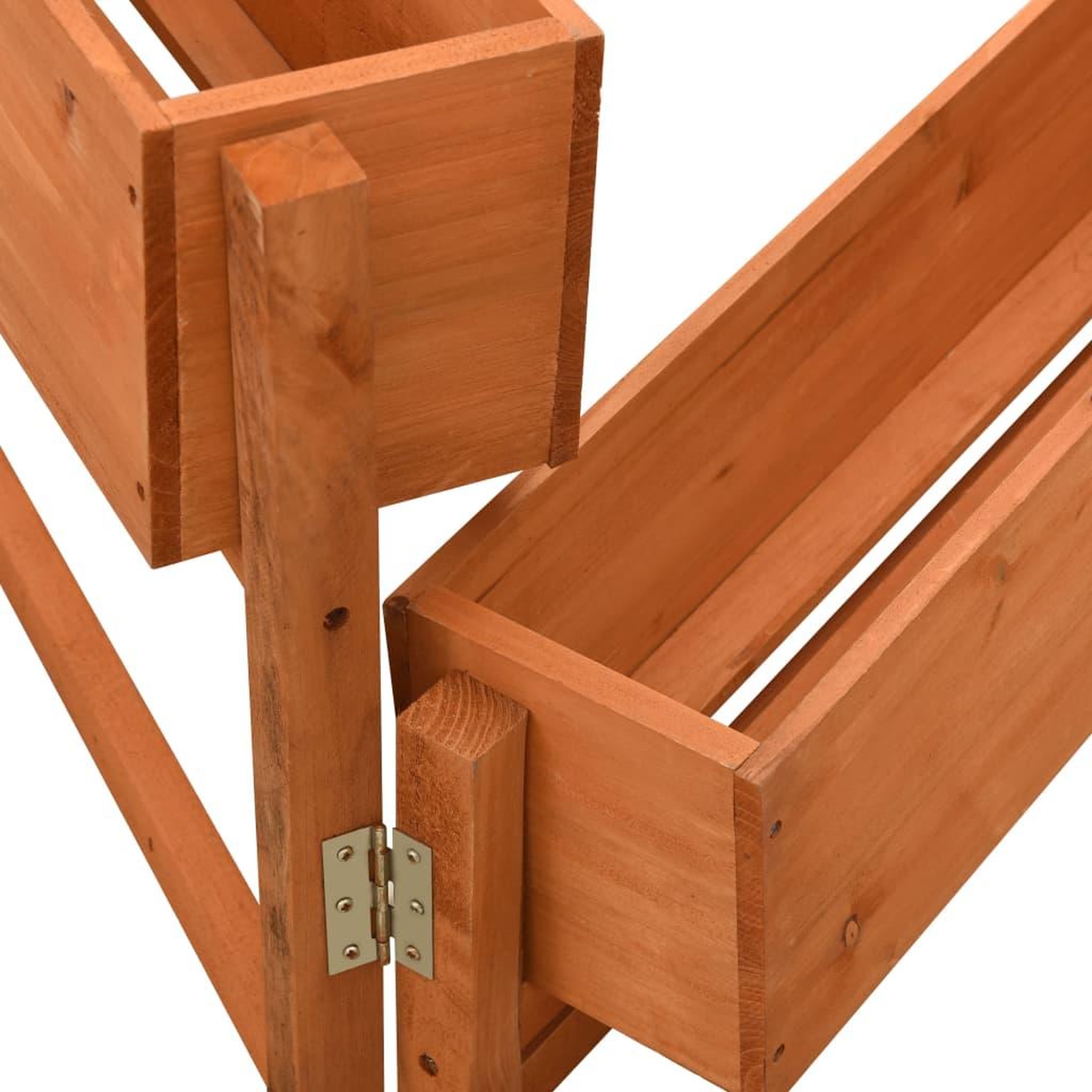 Voir la diapositive 3 : VIDAXL Jardiniere pliable de jardin Orange 60x14x75 cm Bois de sapin