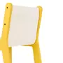 Lorena Canals Chaise d'enfant jaune en bois alphabet 52 x 31 x 39 cm