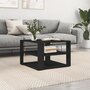 Voir la diapositive 1 : VIDAXL Table basse noir 59,5x59,5x40 cm bois d'ingenierie