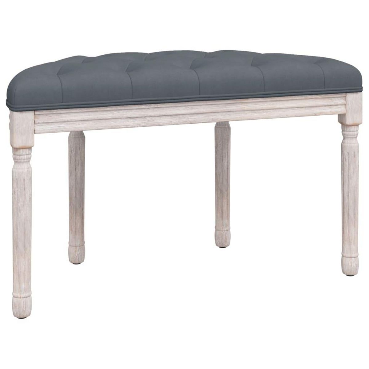 VIDAXL Banc Gris fonce 81,5x41x49 cm Velours