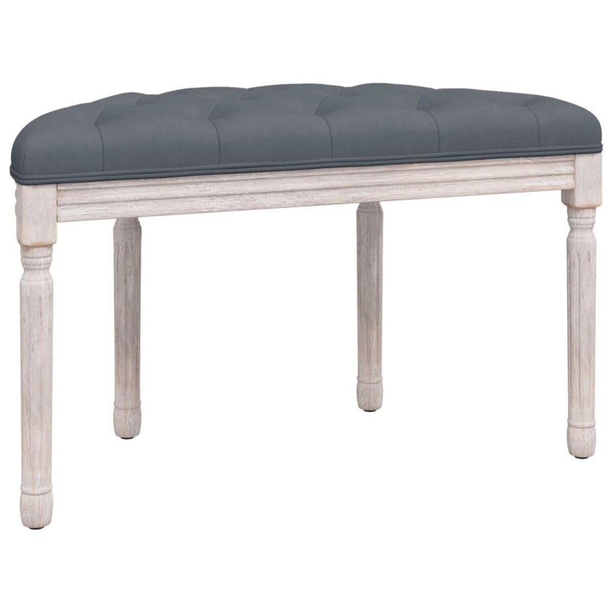 VIDAXL Banc Gris fonce 81,5x41x49 cm Velours