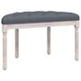 Voir la diapositive 5 : VIDAXL Banc Gris fonce 81,5x41x49 cm Velours