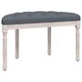 Voir la diapositive 5 : VIDAXL Banc Gris fonce 81,5x41x49 cm Velours