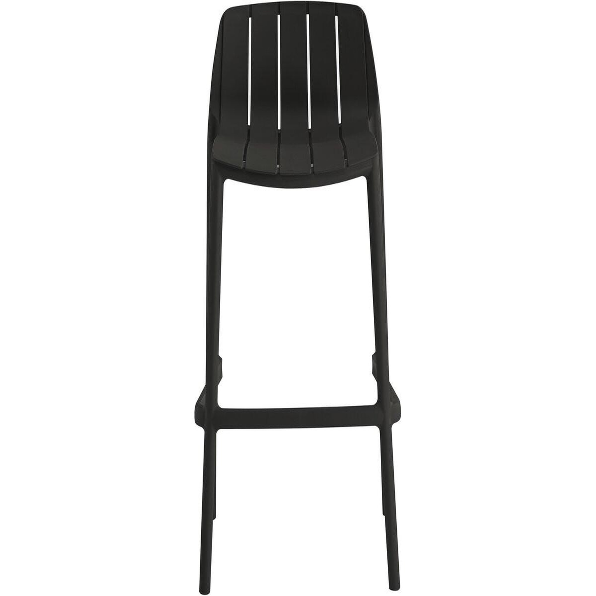 Voir la diapositive 4 : Habitat et Jardin Table et chaises hautes de bistrot empilables  vaena  - 2 places - noir