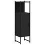 Voir la diapositive 2 : VIDAXL Armoire de salle de bain noir 33x33x120,5 cm bois d'ingenierie
